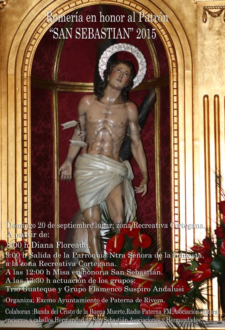 Romería de San Sebastián 2015 Paterna de Rivera